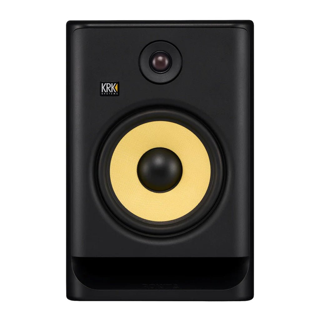 KRK ROKIT Gen5 Studio Monitor 8" Class D Powered; Kevlar Drivers; Onboard DSP - Single Studio Monitors Sky Music