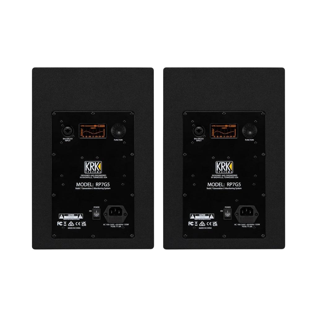KRK ROKIT RP7G5 7" Studio Monitors w/ Three Voicing Modes - Pair Studio Monitors Sky Music