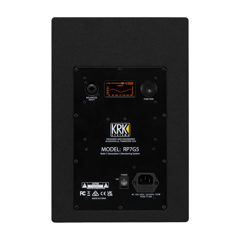 KRK ROKIT Gen5 Studio Monitor 7 Class D Powered Kevlar Drivers Onboard DSP