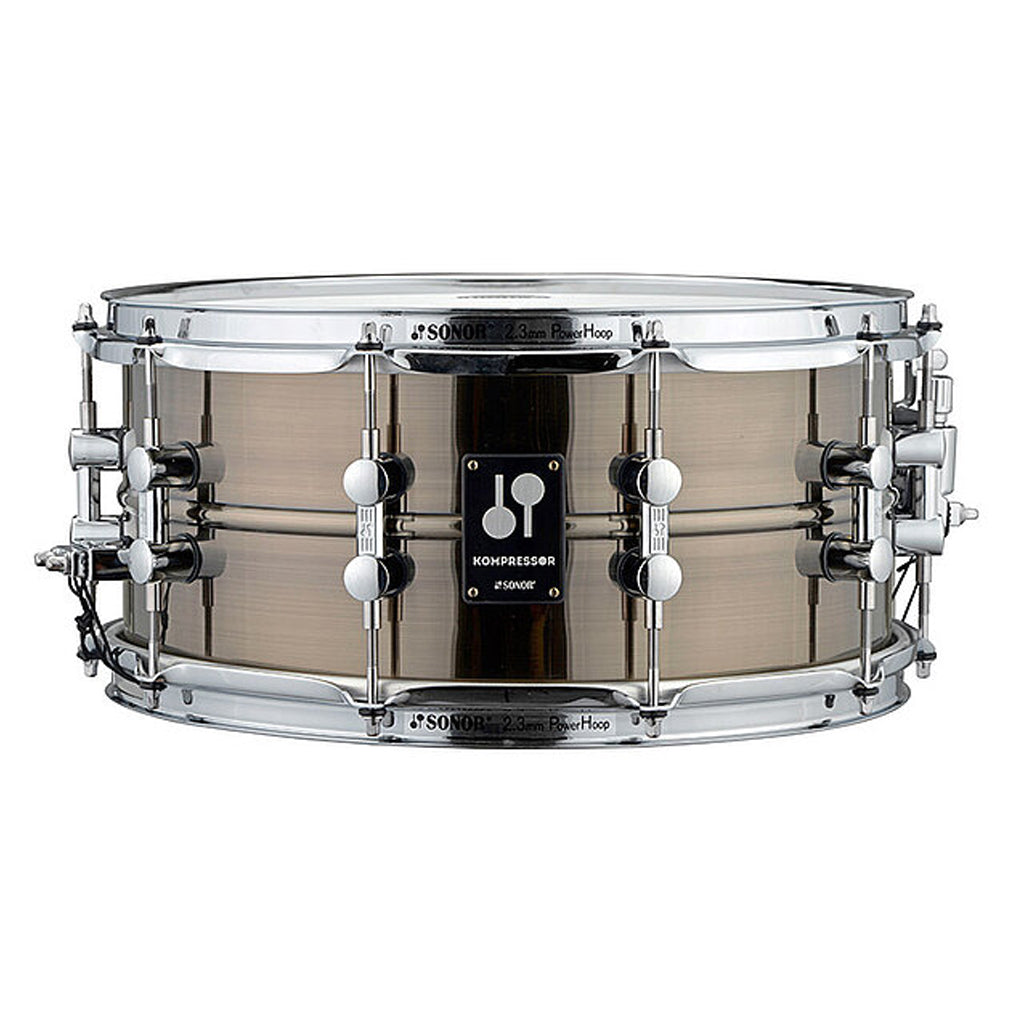 Sonor Kompressor 14" x 6.5" Brass Snare Drum Black Nickel Plated