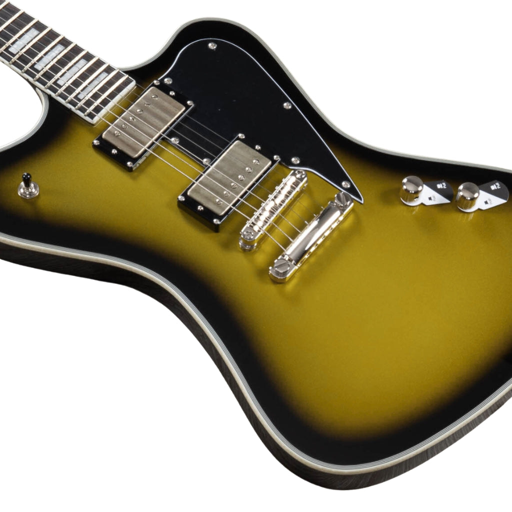 ESP LTD - Bill Kelliher Sparrowhawk Vintage Electric Guitar - Silver Sunburst