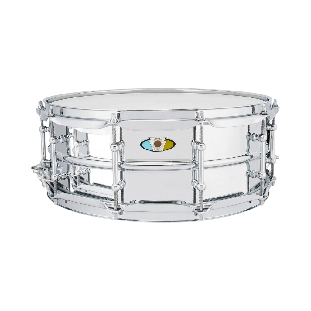 Ludwig - Supralite - Steel Snare 5.5&quot; X 14&quot; with P88i Throw Off