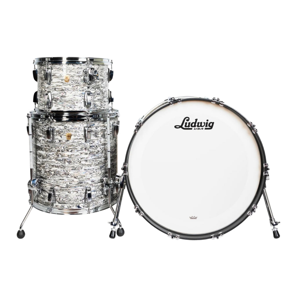 Ludwig - Classic Maple 22" FAB White Abalone - 3 Piece Shell Pack