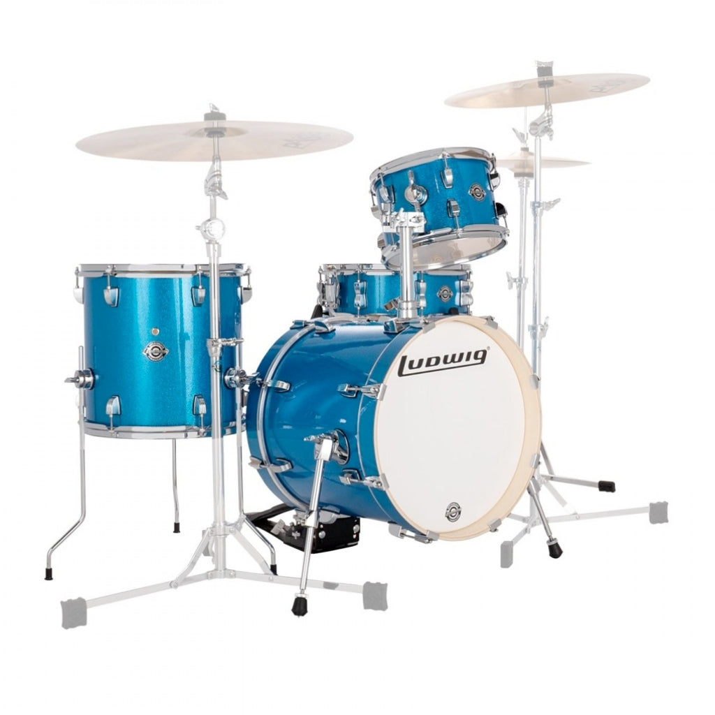 Ludwig - Breakbeats 4-Piece Shell Pack - Blue Sparkle
