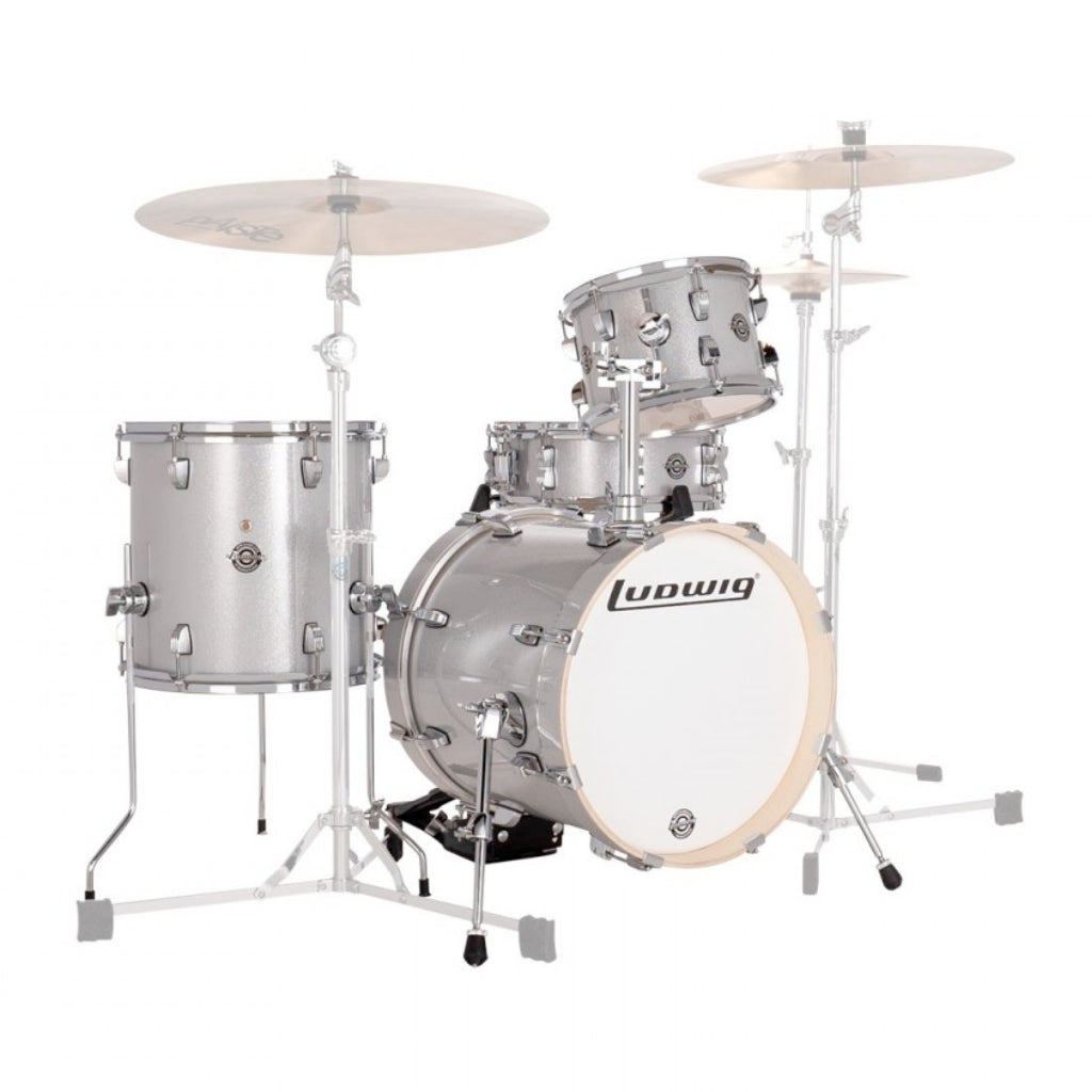 Ludwig - Breakbeats 4-Piece Shell Pack – Silver Sparkle