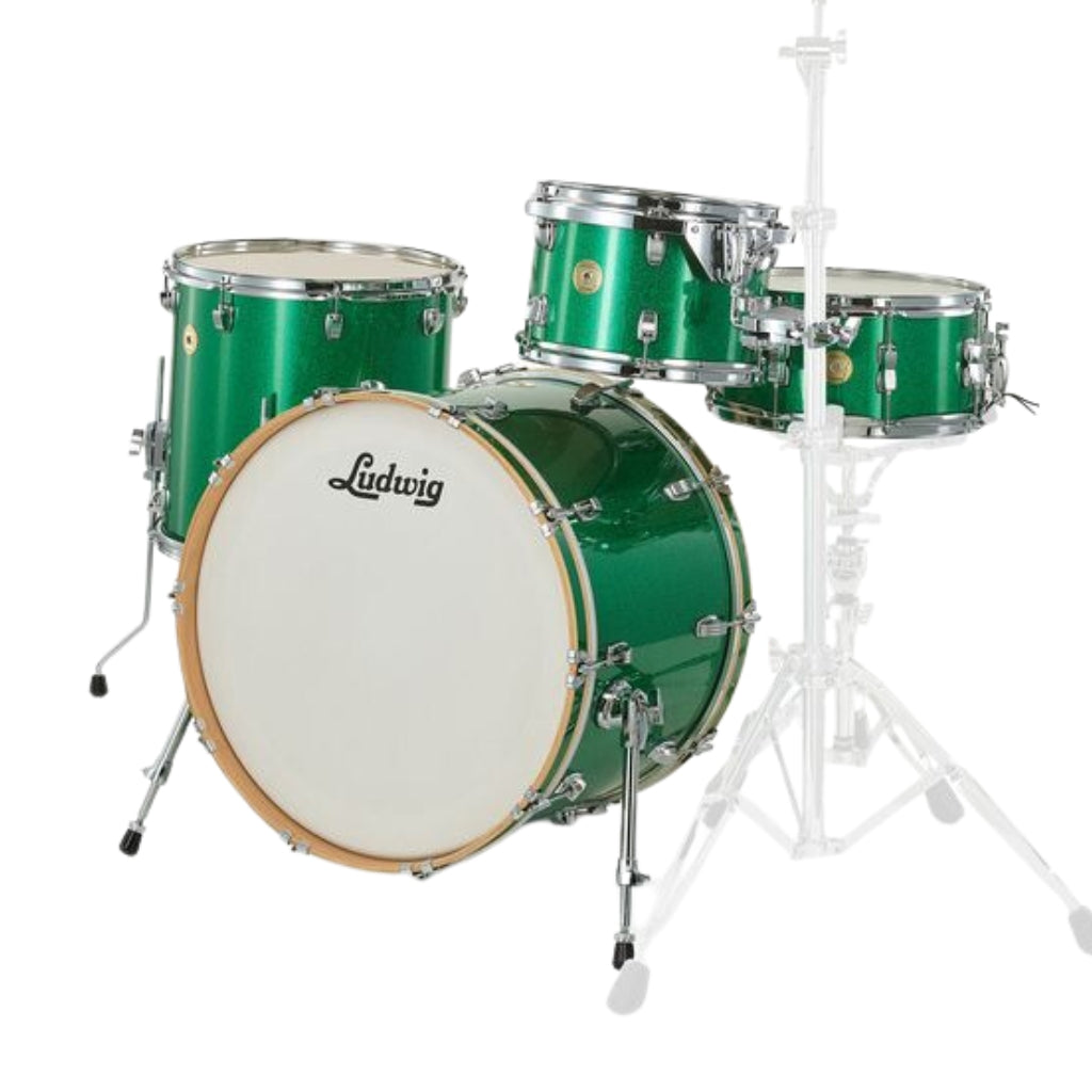 Ludwig - Continental 22" 4pc Shell Pack - Green Sparkle