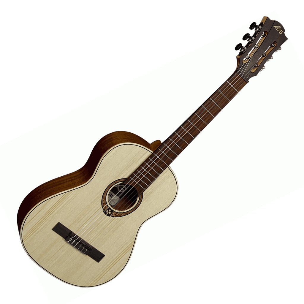 LAG OC70 Classical 4/4 Solid Engelman Spruce Top - Natural Classical Guitars Sky Music