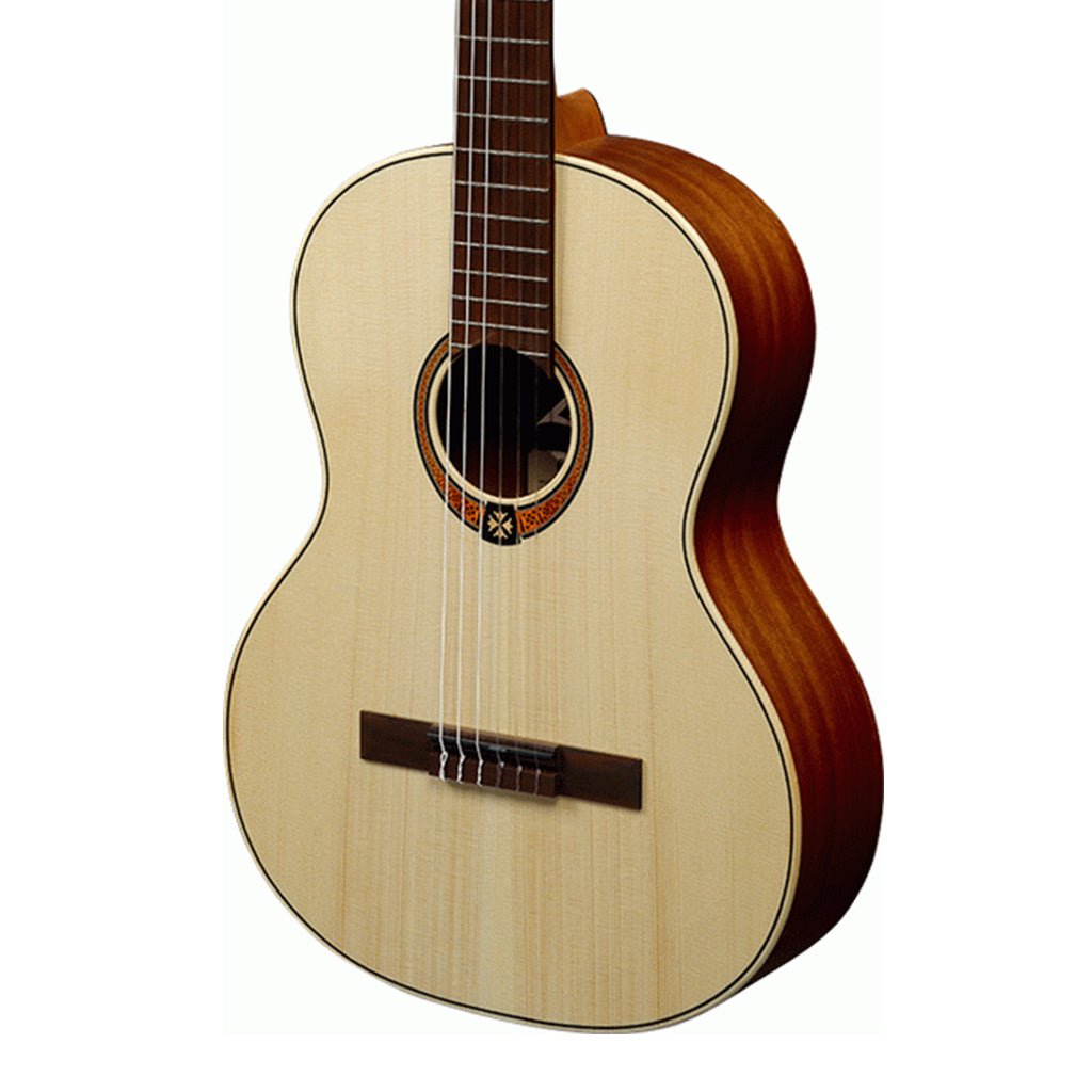 LAG OC70 Classical 4/4 Solid Engelman Spruce Top - Natural Classical Guitars Sky Music