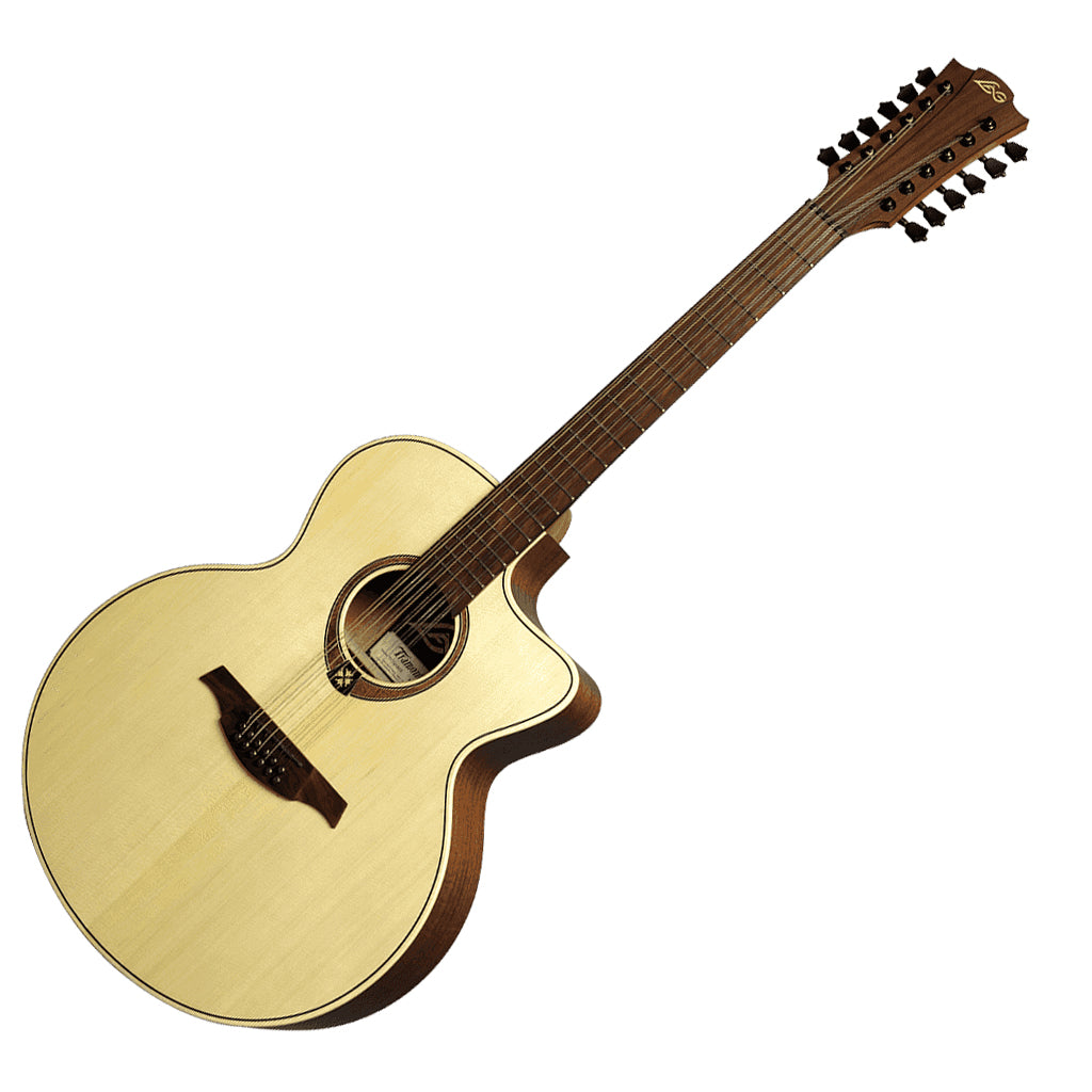 LAG T177 12 String Jumbo Acoustic Electric Guitar Natural