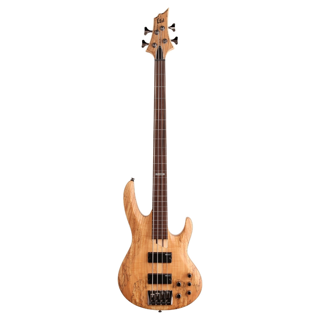 ESP LTD - B-204SM Fretless Bass Guitar - Natural Satin