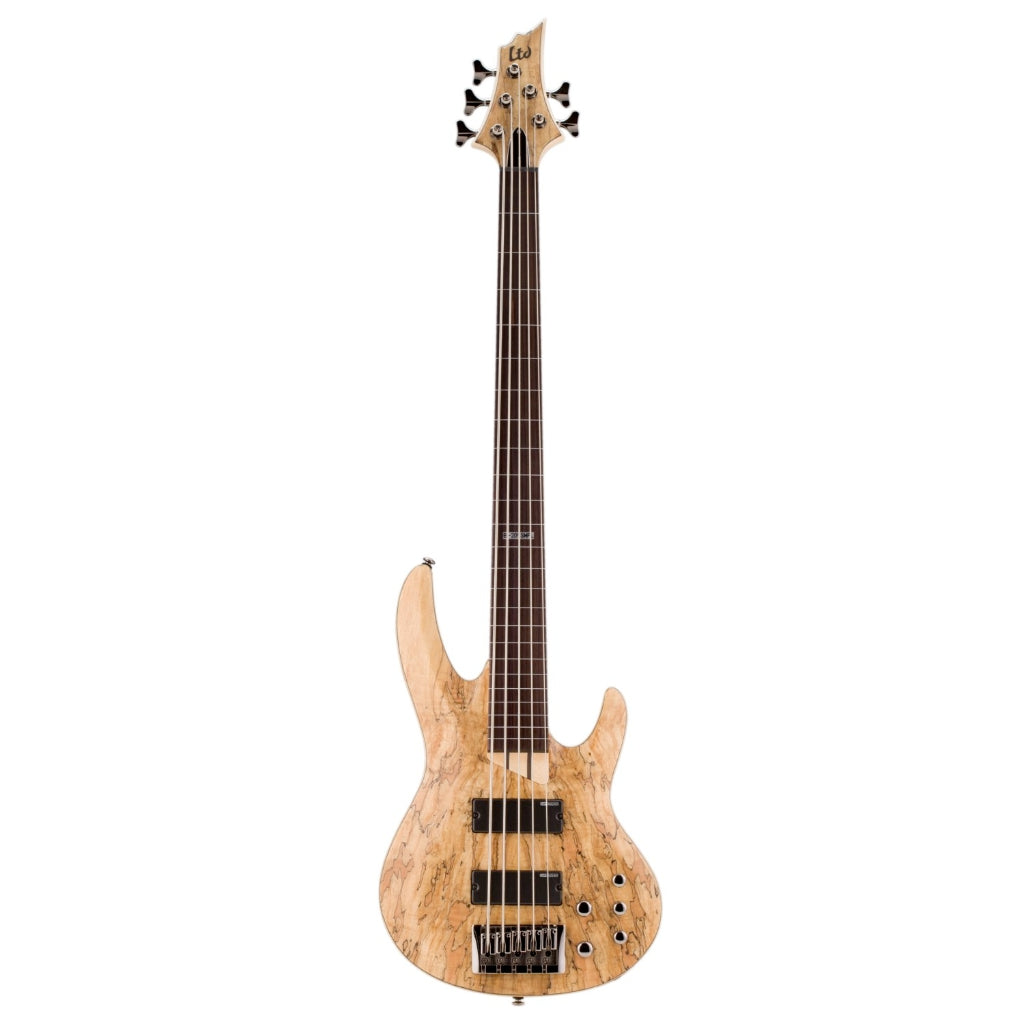 ESP LTD - B-205SM 5-String Fretless Bass Guitar - Natural Satin
