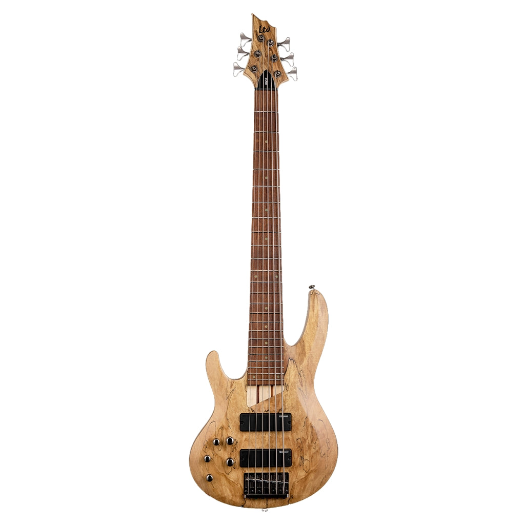 ESP LTD - B-206SM 6-String Left-Handed Bass Guitar - Natural Satin