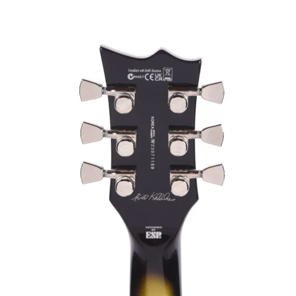 ESP LTD - Bill Kelliher BK-600 Signature - Vintage Silver Sunburst Satin