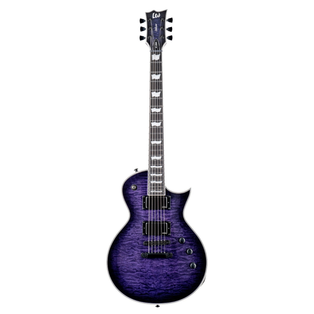 ESP LTD - EC-1000 Quilted Maple Electric Guitar - See Thru Purple