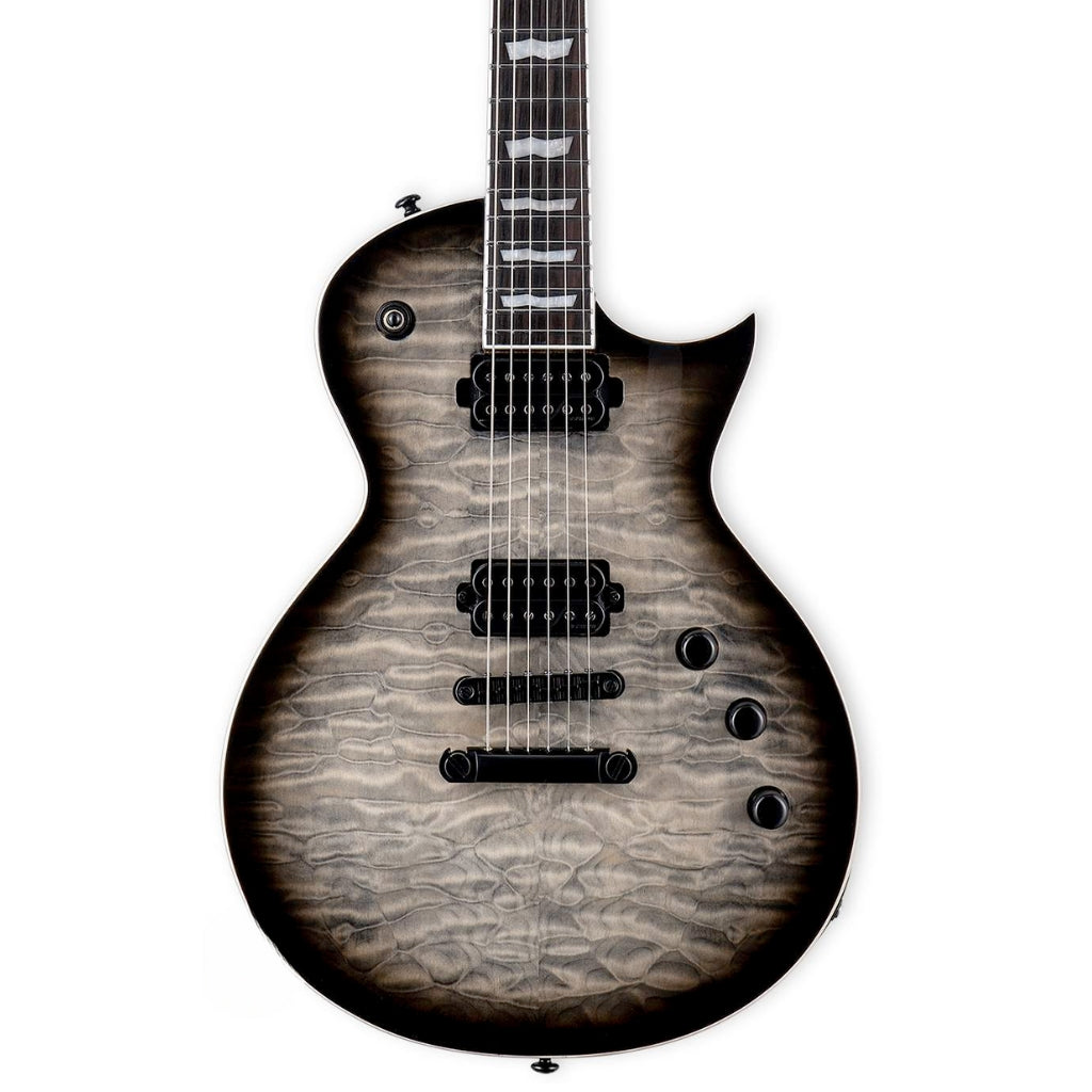 ESP LTD - EC-1000T Quilted Maple Electric Guitar - Charcoal Burst