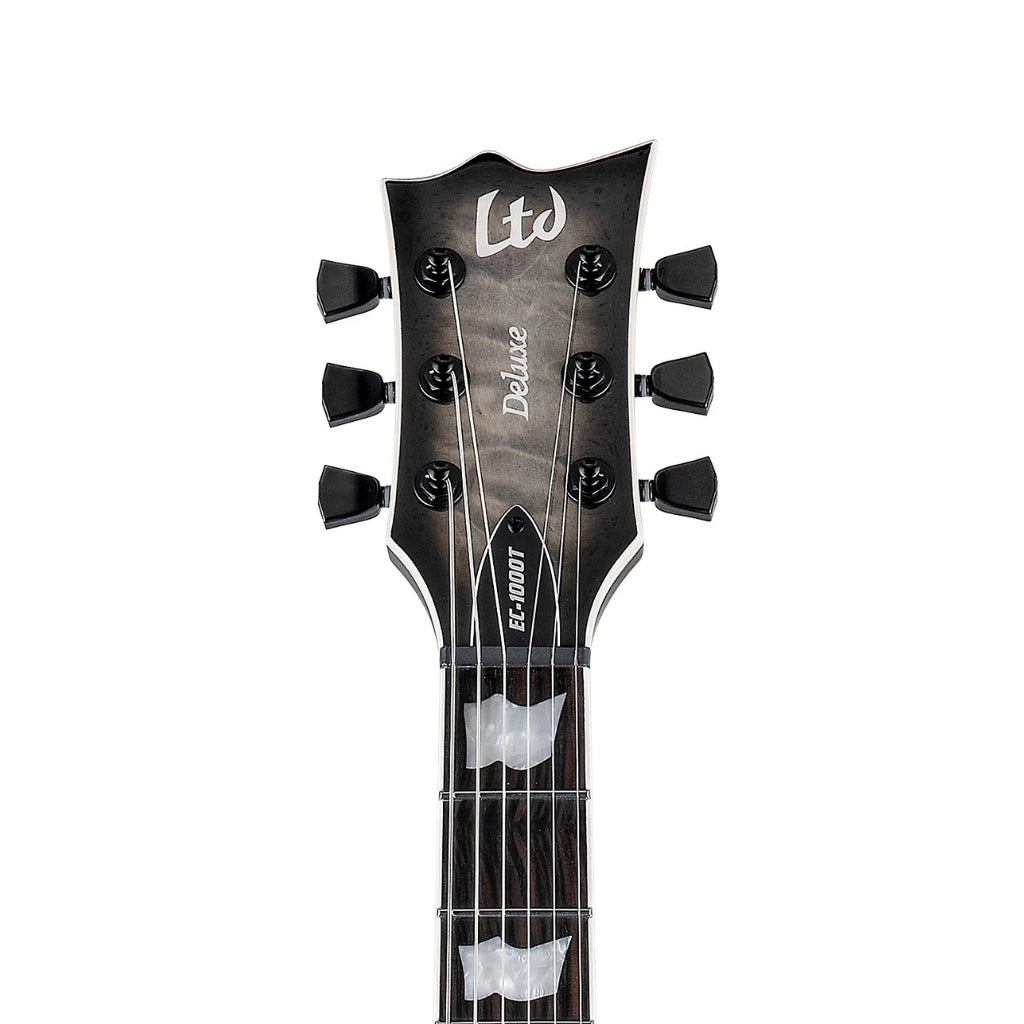 ESP LTD - EC-1000T Quilted Maple Electric Guitar - Charcoal Burst