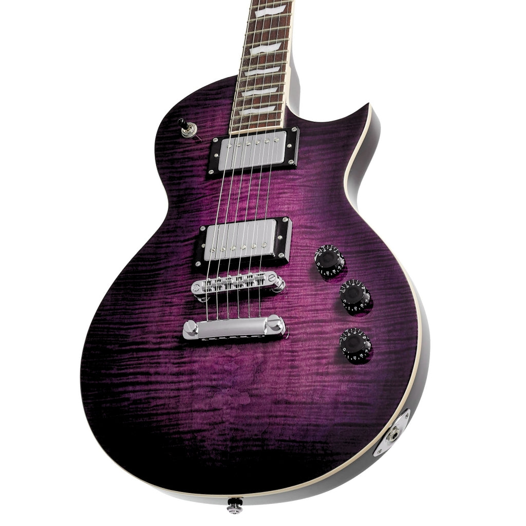 ESP LTD - EC-256FM Electric Guitar - See Thru Purple Burst