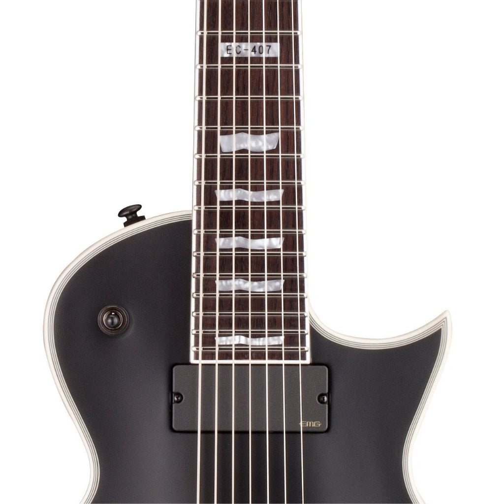 ESP LTD - EC-407 7-String Electric Guitar - Black Satin