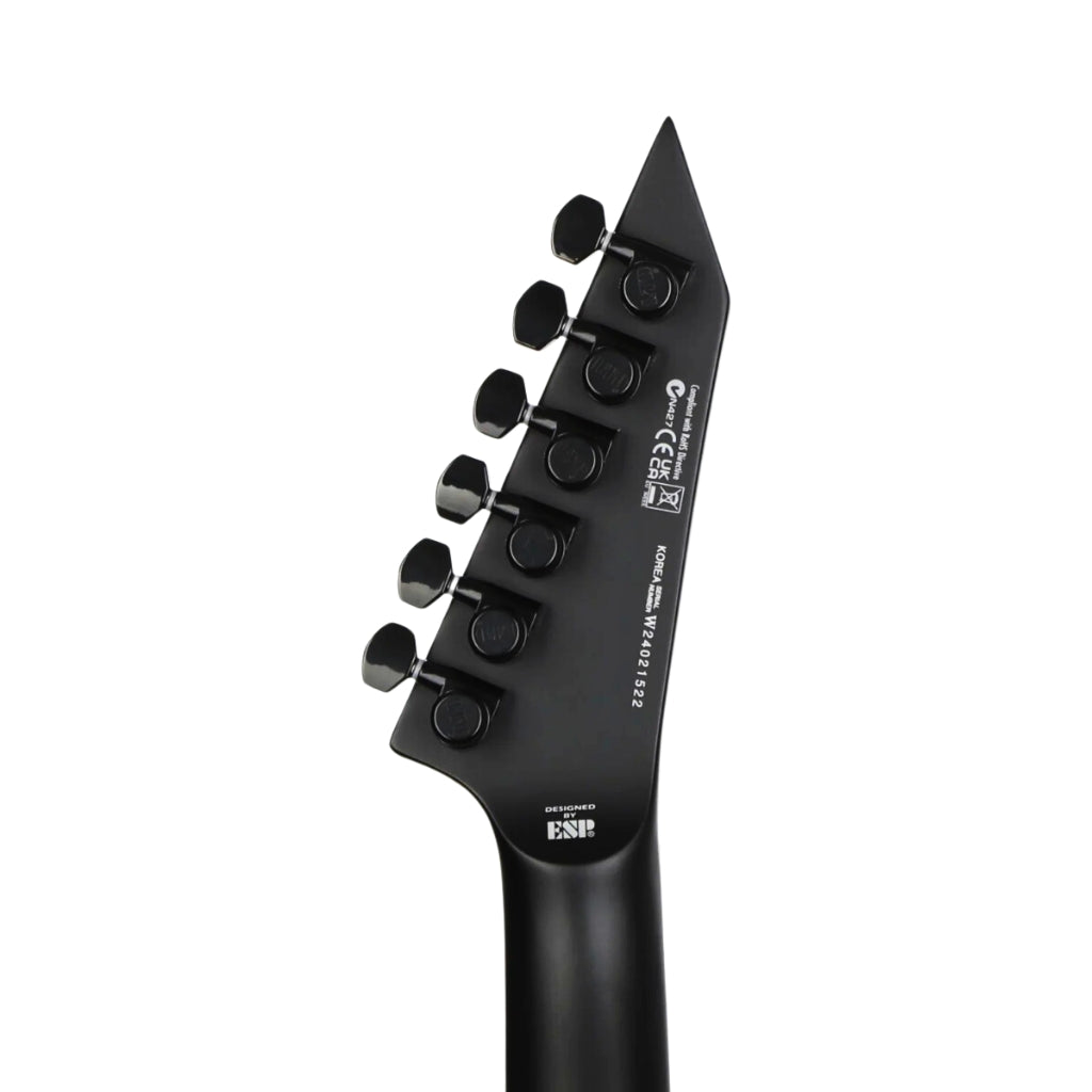 LTD - EX Black Metal Electric Guitar - Black Satin