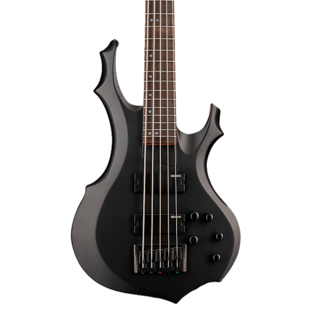 ESP LTD - F-205 5-String Bass Guitar - Black Satin