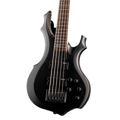 ESP LTD - F-205 5-String Bass Guitar - Black Satin
