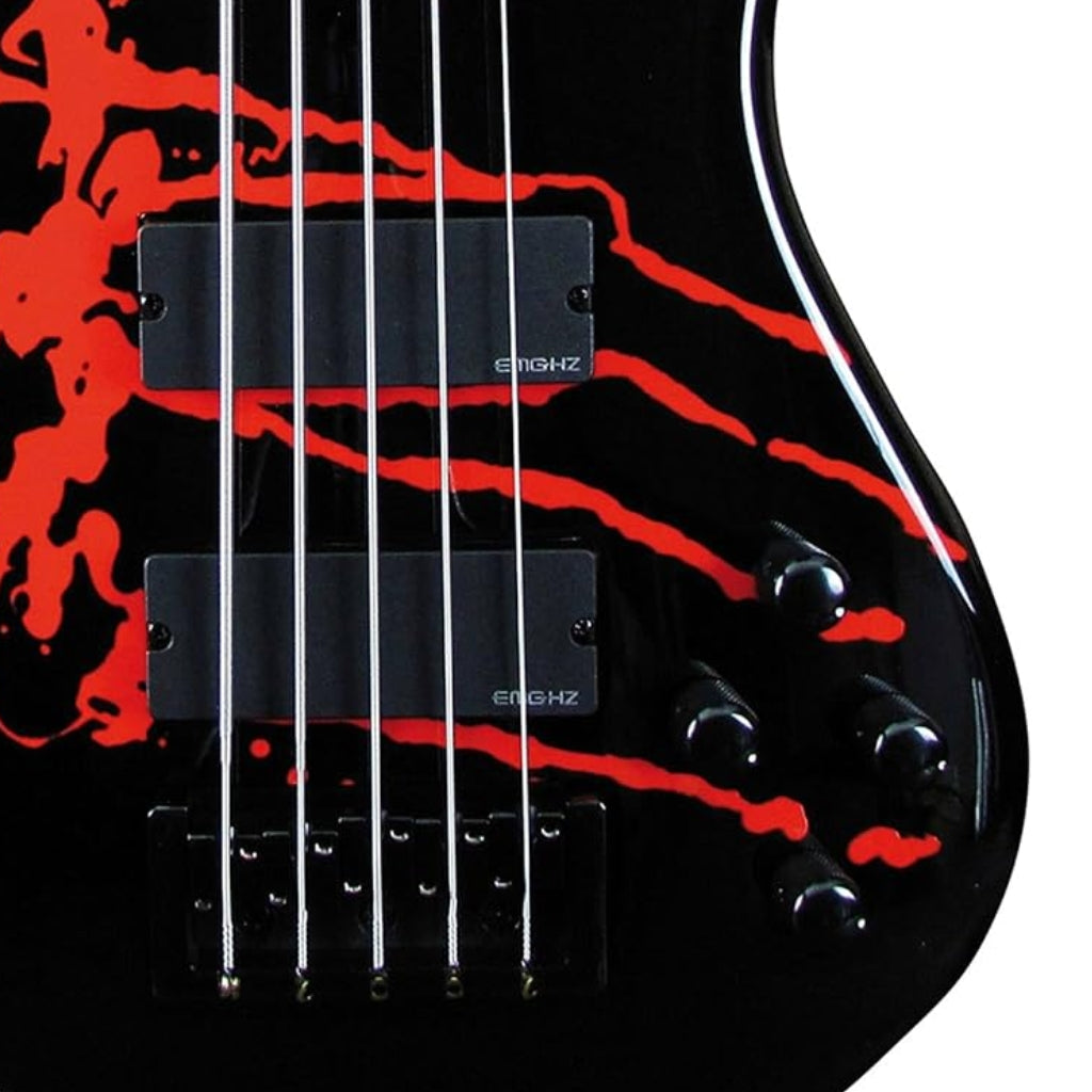 Spector - Legend 5 Alex Webster Signature Bass Guitar - Blood Drip