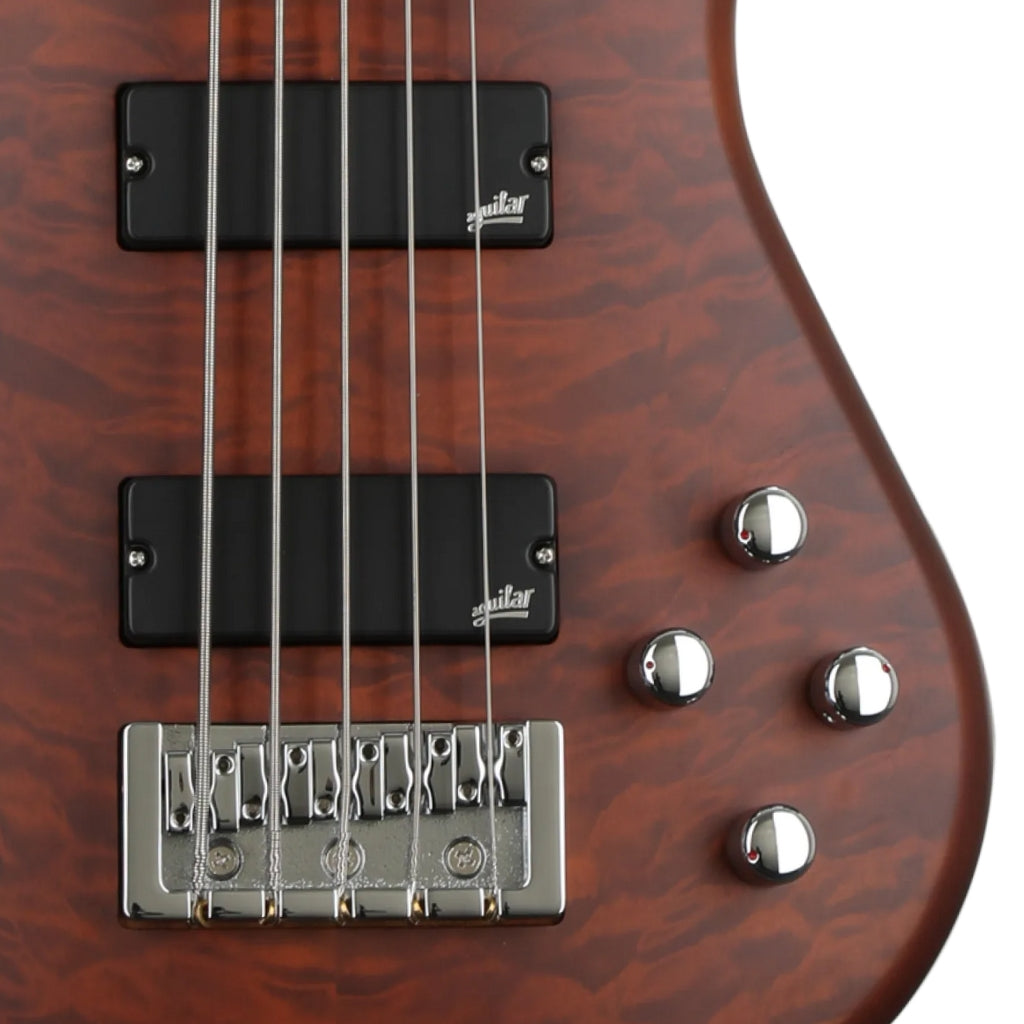 Spector - Legend 5 Bass Guitar Aguilar Pickups - Walnut Stain