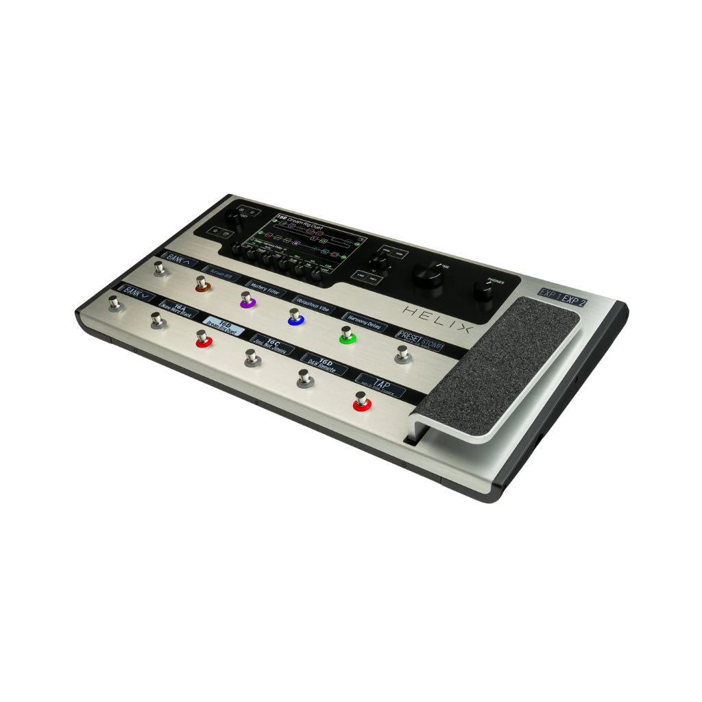 Line 6 Helix Floor Guitar Multi-effects Processor - Limited Edition Platinum Effects Pedals Sky Music