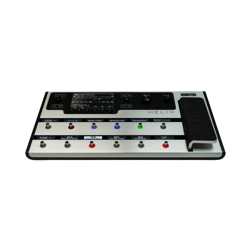 Line 6 Helix Floor Guitar Multi-effects Processor - Limited Edition Platinum Effects Pedals Sky Music