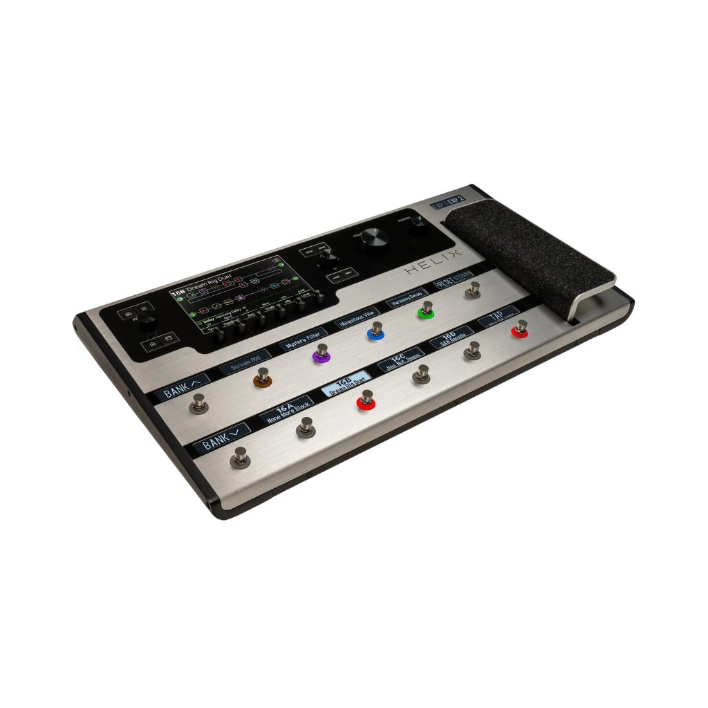 Line 6 Helix Floor Guitar Multi-effects Processor - Limited Edition Platinum Effects Pedals Sky Music