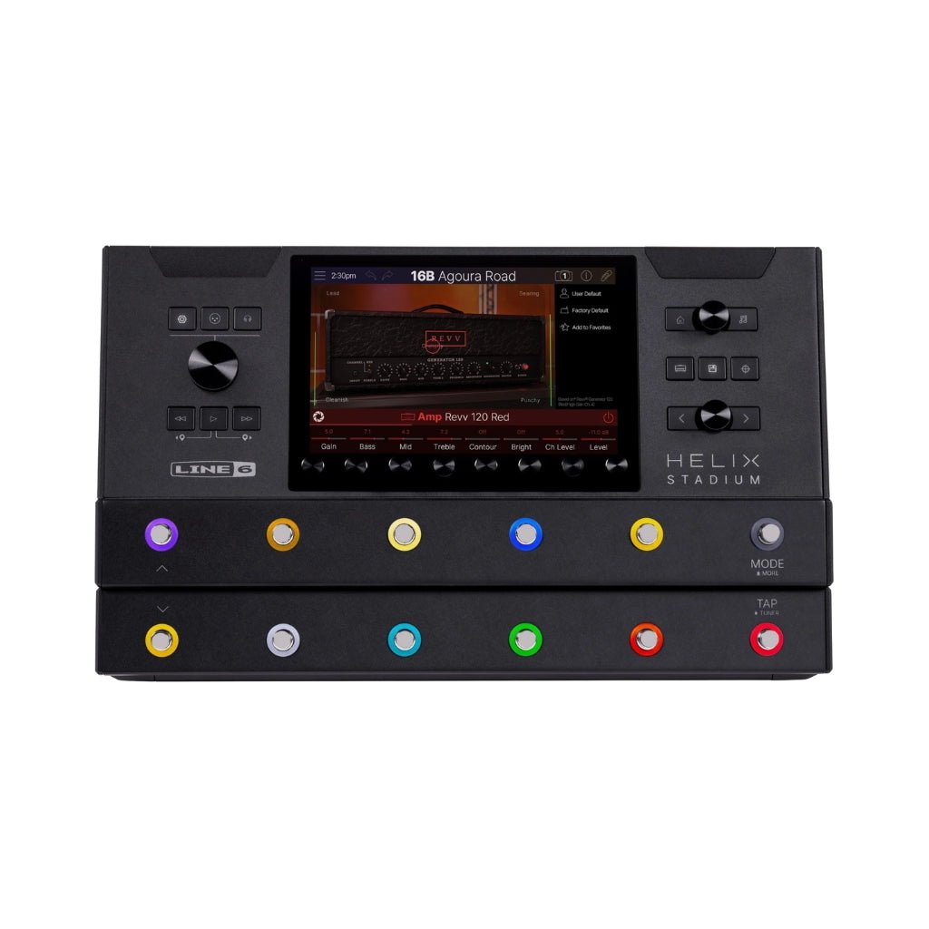 Line 6 Helix Stadium Amp Modeler and FX Processor Effects Pedals Sky Music