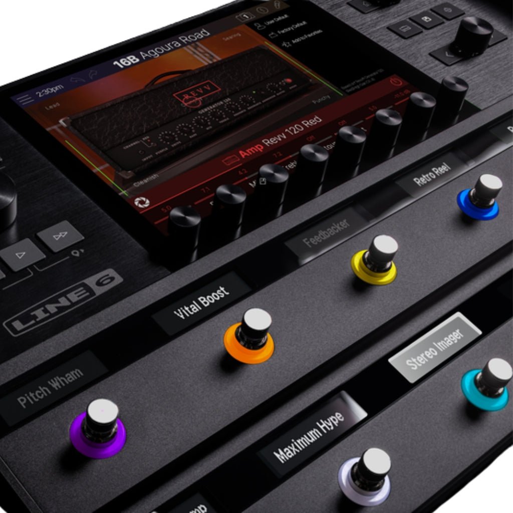 Line 6 Helix Stadium XL Amp Modeler and FX Processor Effects Pedals Sky Music