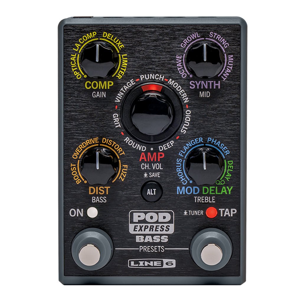 Line 6 Pod Express Bass Effects Pedals Sky Music