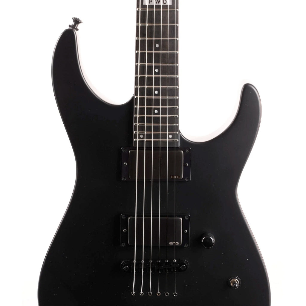 ESP LTD - JL-600 Jeff Ling Signature Electric Guitar - Black Satin