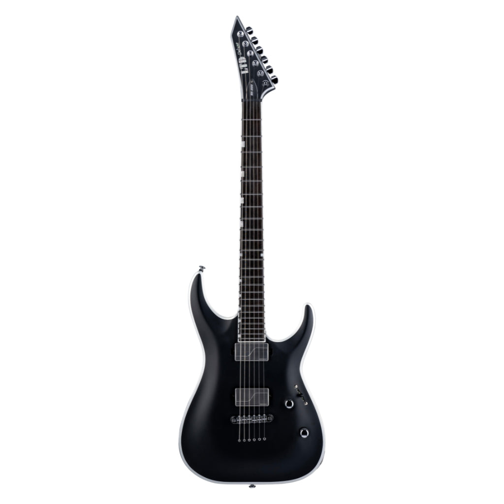 ESP LTD - Deluxe MH-1000NT Bold Binding Electric Guitar - Black Satin