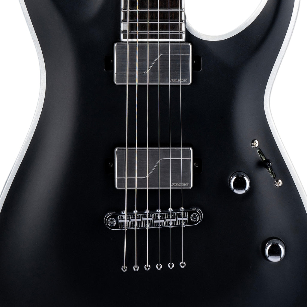 ESP LTD - Deluxe MH-1000NT Bold Binding Electric Guitar - Black Satin
