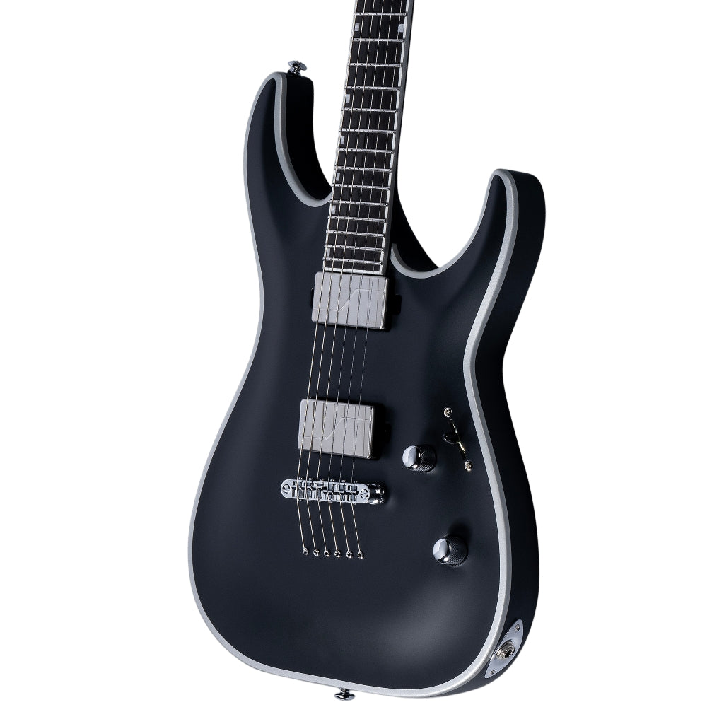 ESP LTD - Deluxe MH-1000NT Bold Binding Electric Guitar - Black Satin