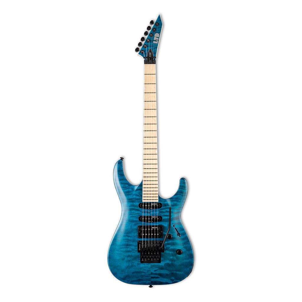 ESP LTD MH203 Quilted Maple See Thru Blue