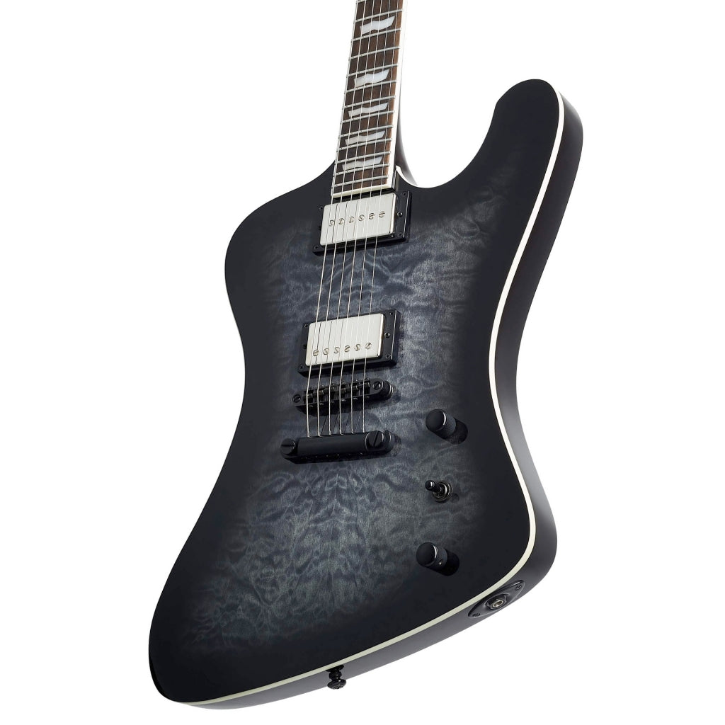 ESP LTD - Phoenix-1000 QM Electric Guitar - See-thru Black Sunburst