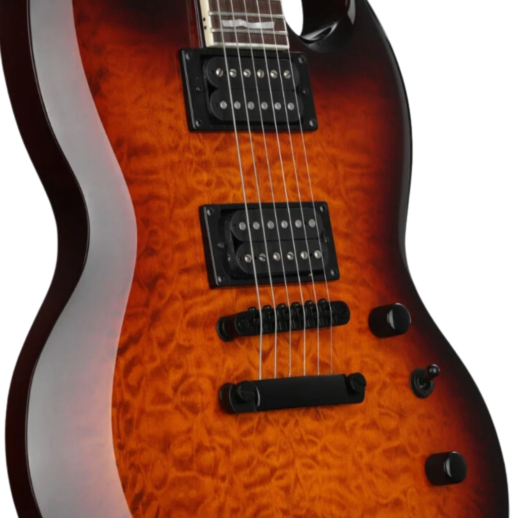 ESP LTD Viper-256 Electric Guitar - Dark Brown Sunburst