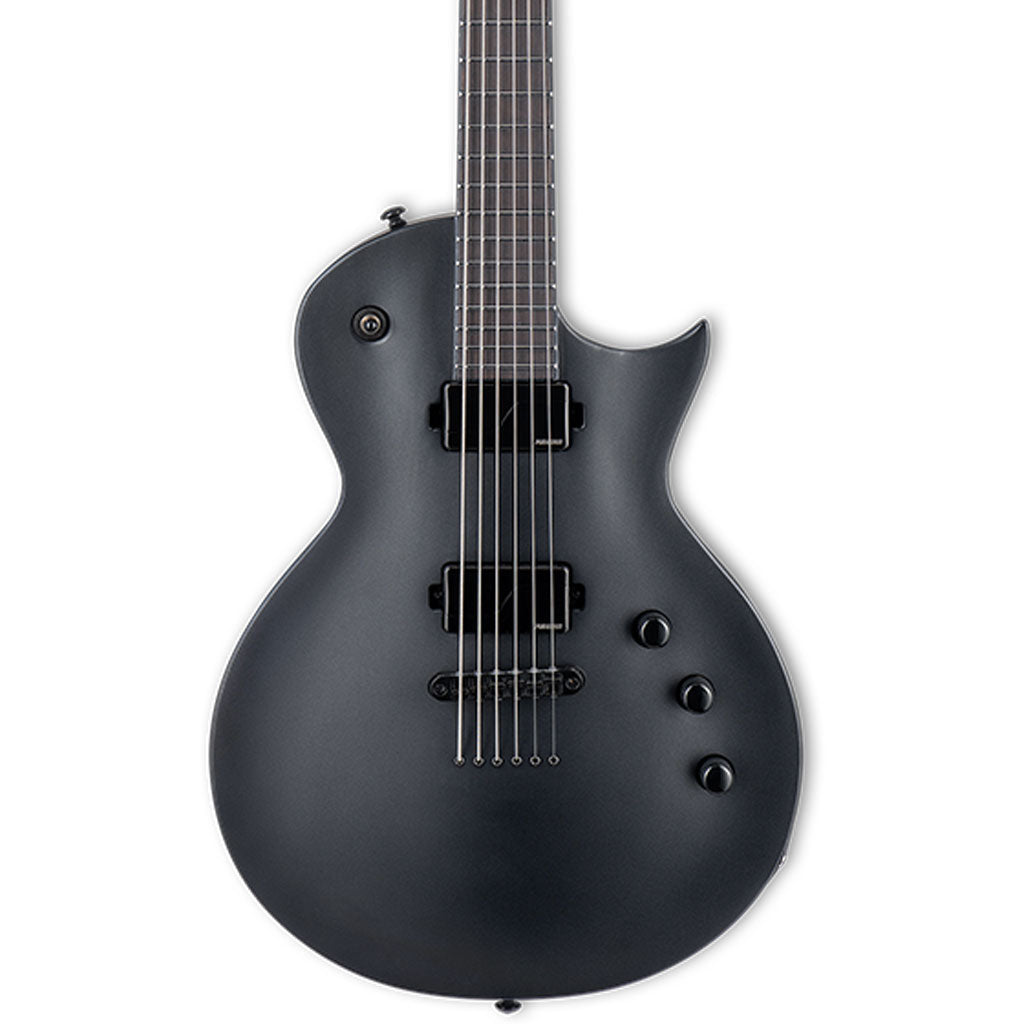 ESP LTD Eclipse EC-1000 Baritone Electric Guitar - Charcoal Metallic Satin- LEC-1000BCHMS