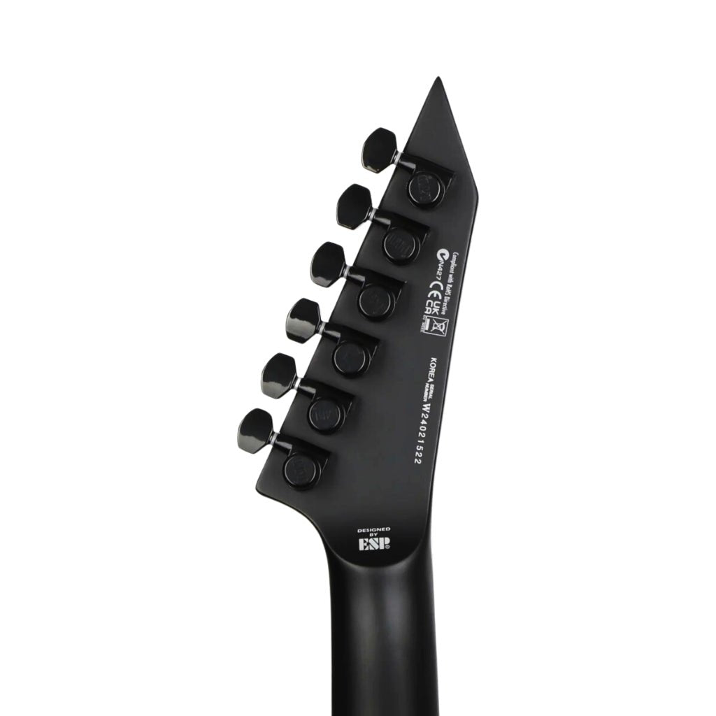 LTD EX Black Metal Electric Guitar - Black Satin Electric Guitars Sky Music