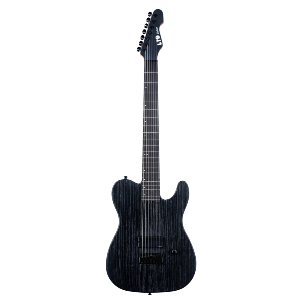 ESP LTD - TE-1007 Baritone Electric Guitar - Black Blast