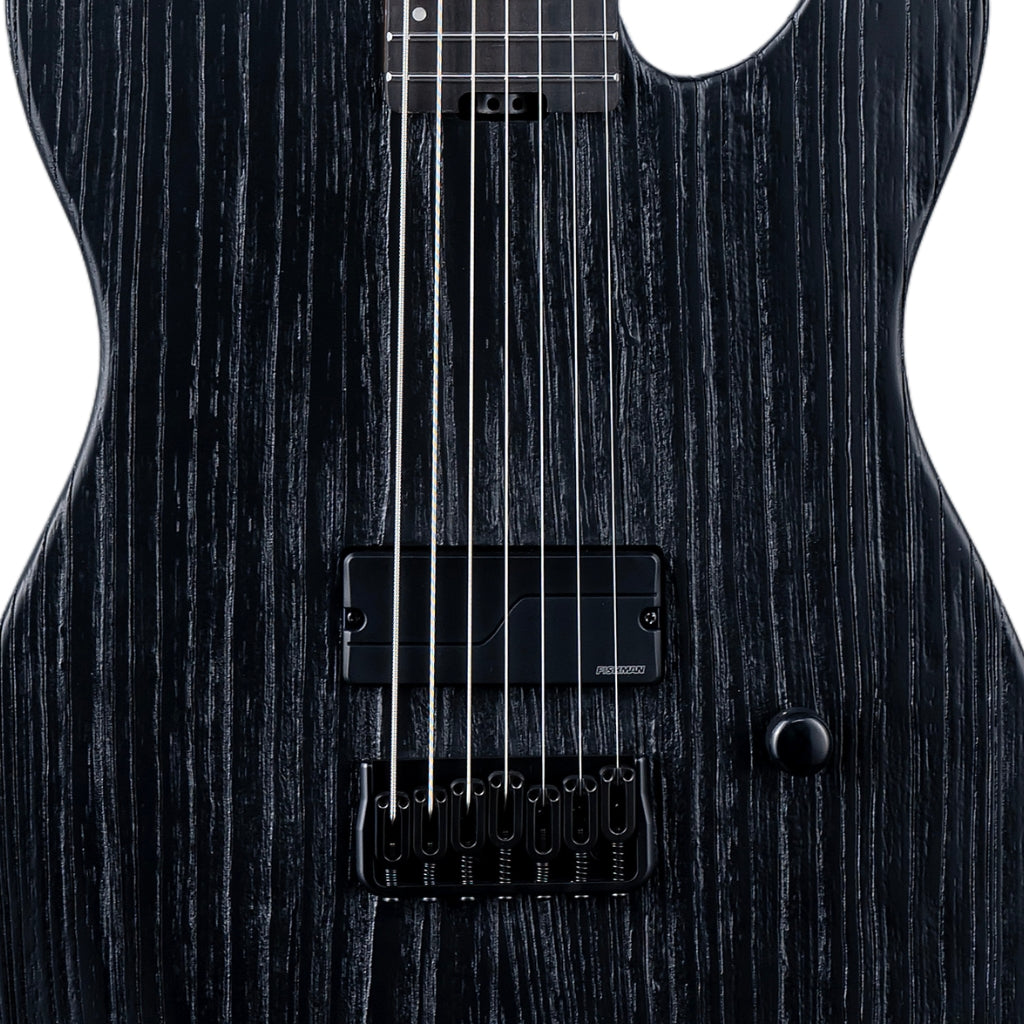 ESP LTD - TE-1007 Baritone Electric Guitar - Black Blast