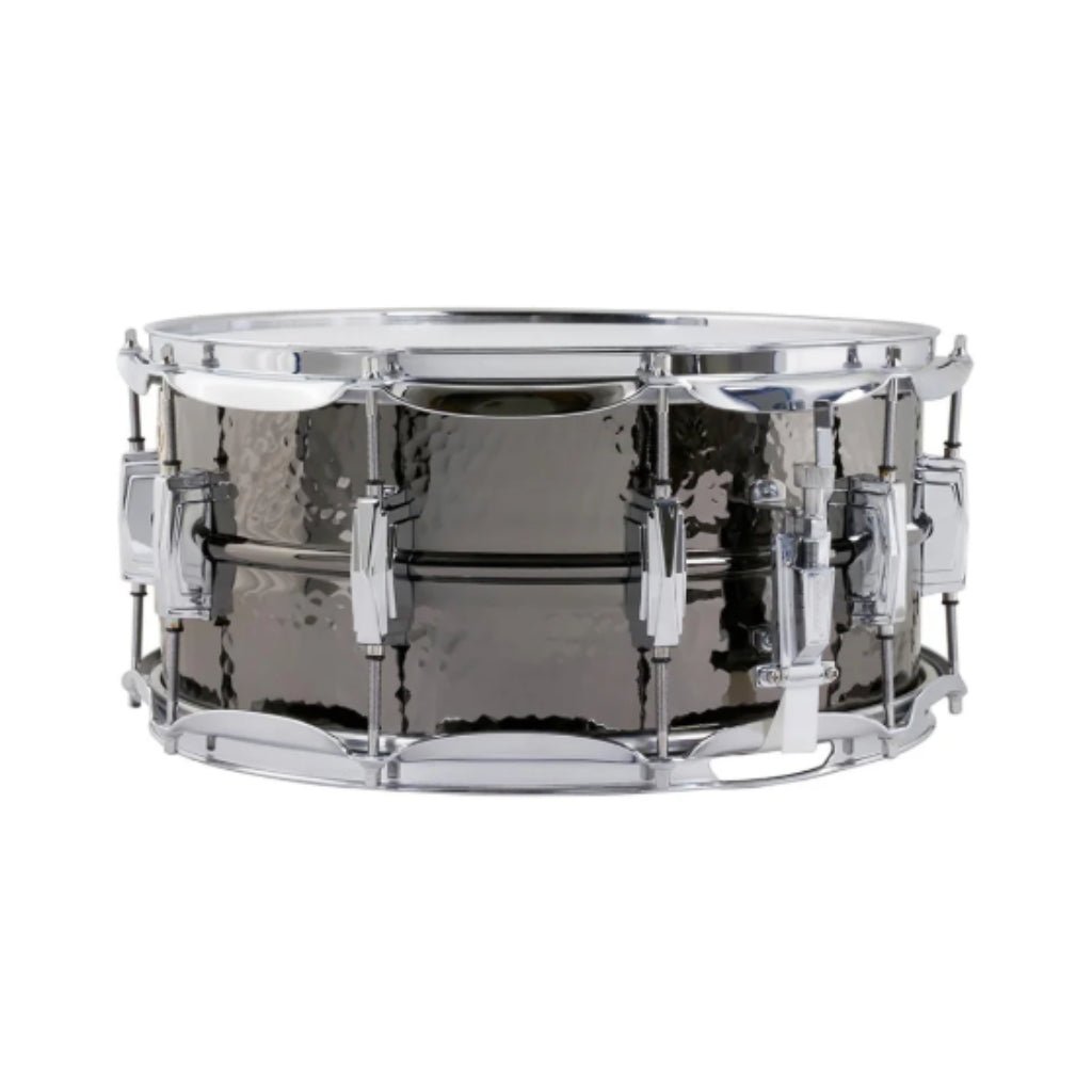 Ludwig Black Beauty Hammered Brass Snare Drum - 6.5 inches x 14 inches, Black Nickel Snare Drums Sky Music