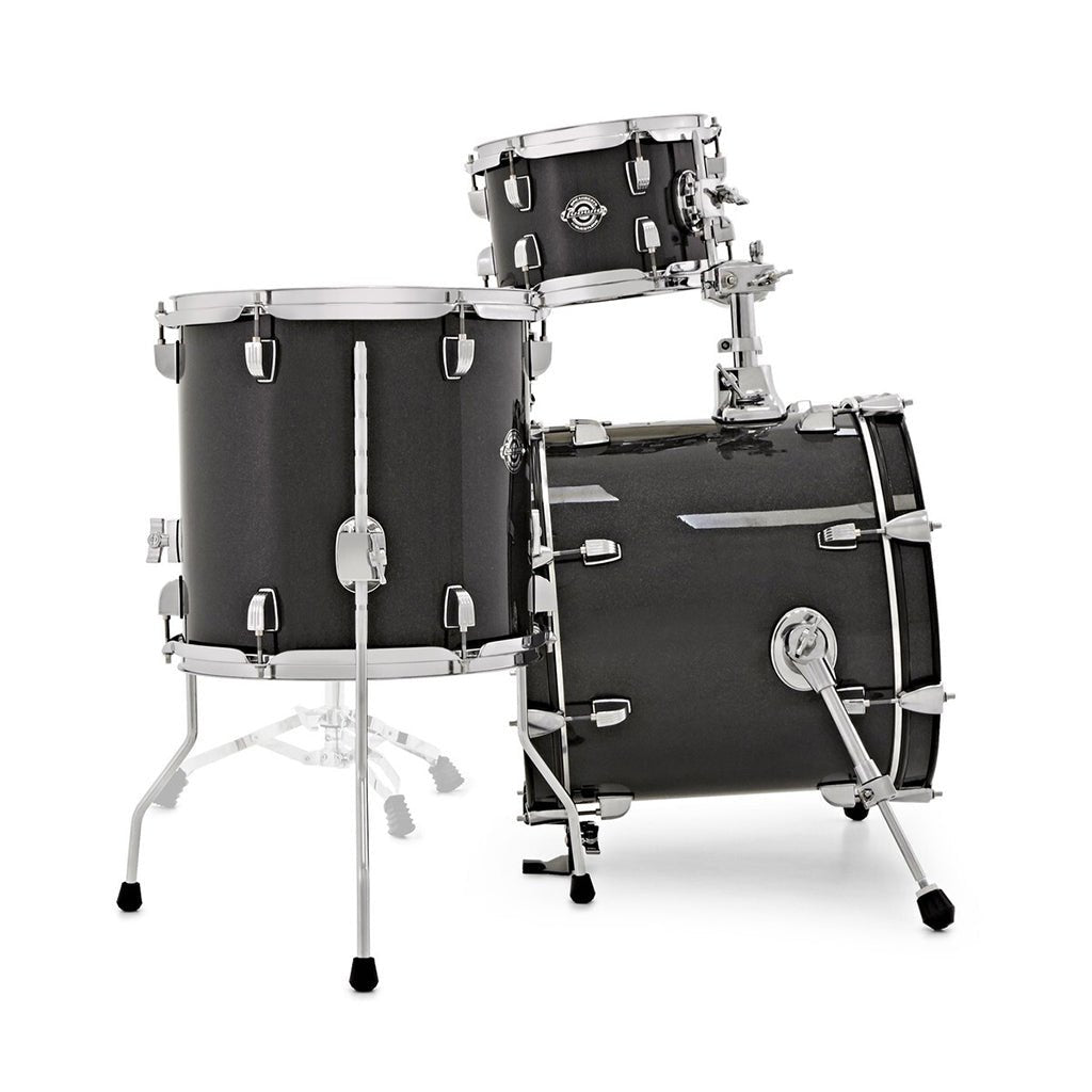 Ludwig Breakbeats 4-Piece Shell Pack - Black Sparkle Acoustic Drums Sky Music