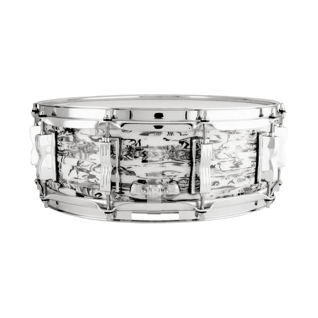Ludwig Classic Maple Wood Shell 5X14 Snare Drum White Abalone Snare Drums Sky Music