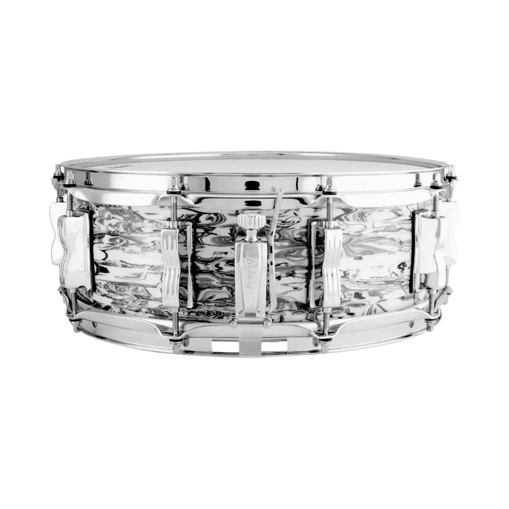 Ludwig Classic Maple Wood Shell 5X14 Snare Drum White Abalone Snare Drums Sky Music