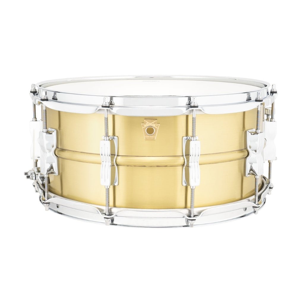 Ludwig LB654BM Acro Brass 14X6.5 Brushed Snare Drum Snare Drums Sky Music
