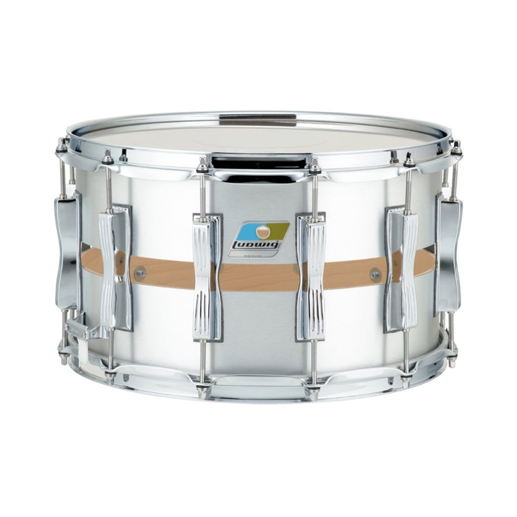 Ludwig Limited Edition Cast Aluminium Slotted Coliseum Snare Drum - 8x14-inch Snare Drums Sky Music